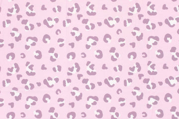 Badeanzugstoff, Bade Jersey, Swimwear, UPF50, Leoprint, lila, 0,5 m